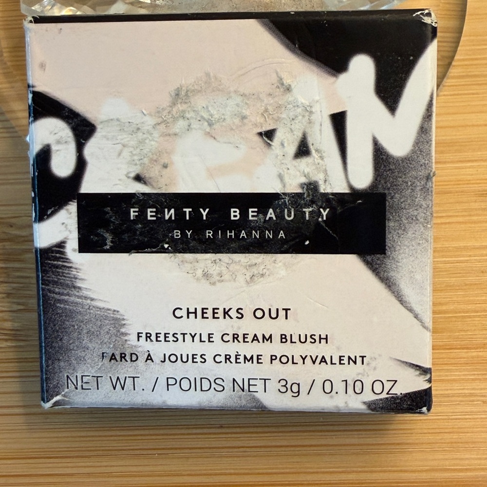 Fenty Beauty Cheeks Out Freestyle Cream Blush - Black Packaging with Red Accent